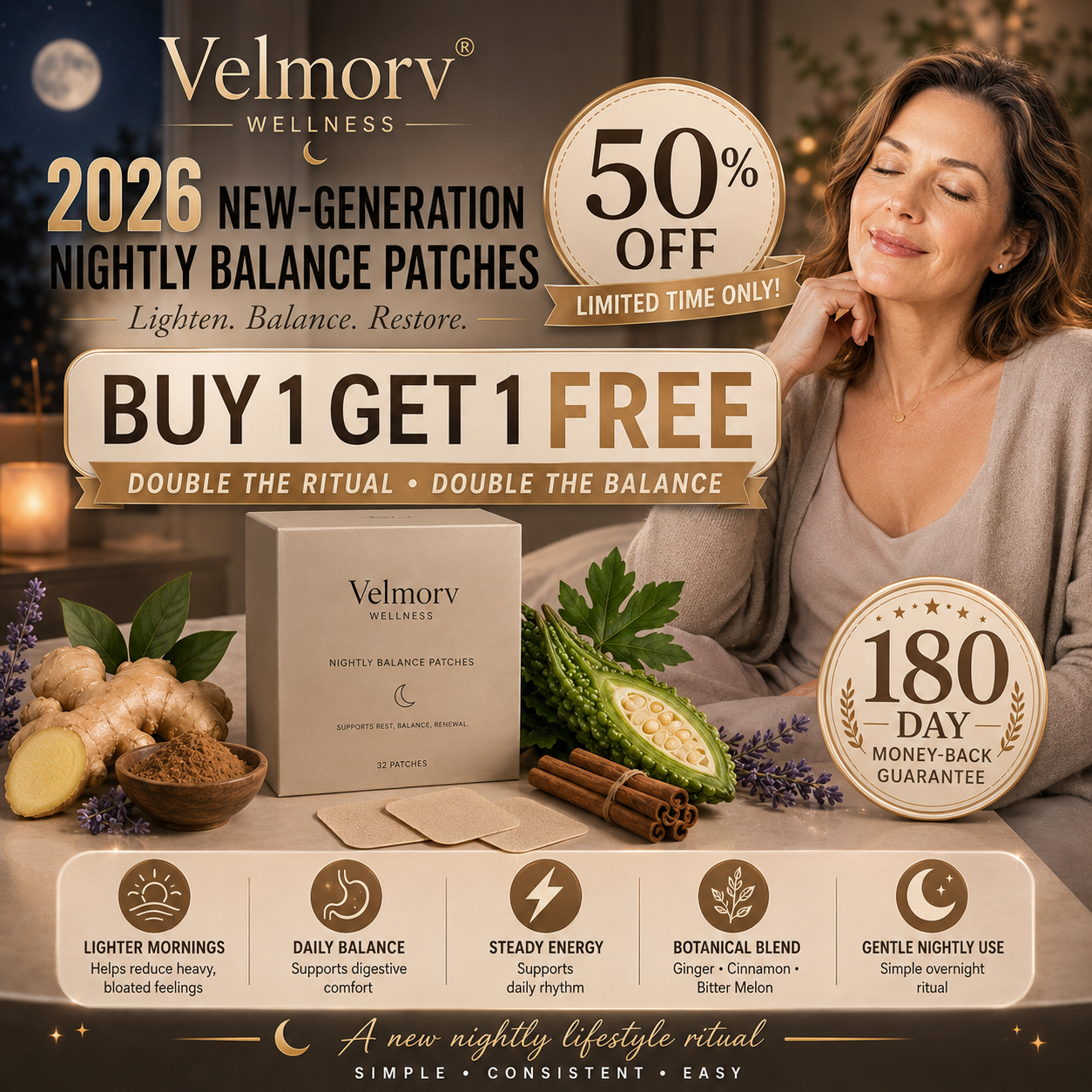 Velmorv® Overnight Balance Patch